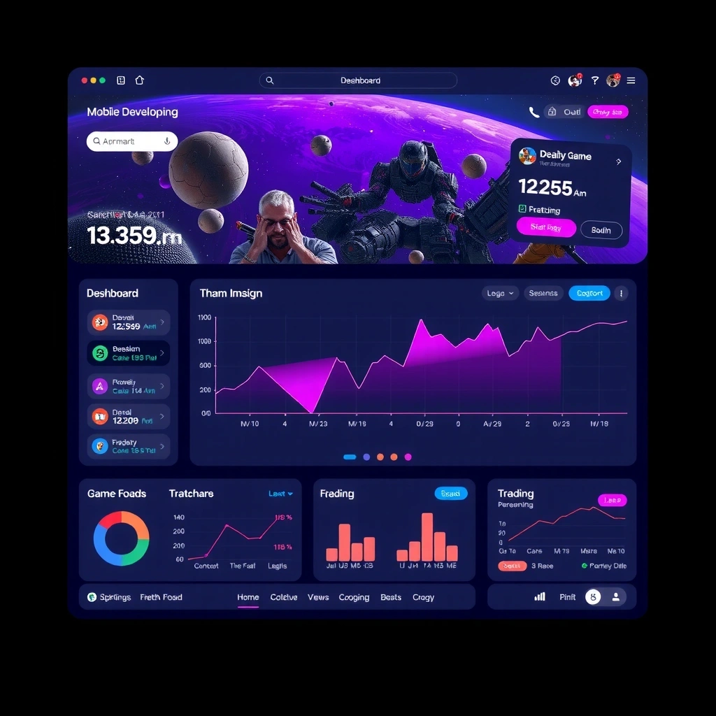 Dashboard integrado gaming-trading